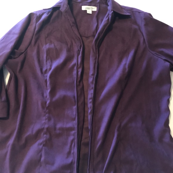 Cold water Creek 1x Chamois Plum Jacket/Blazer - Picture 2 of 4